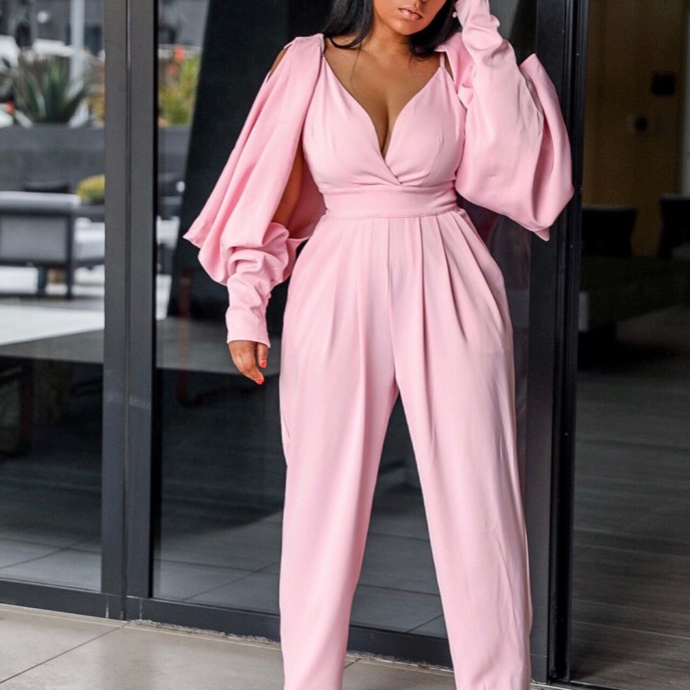 Sexy soft pink new with tags jumpsuit